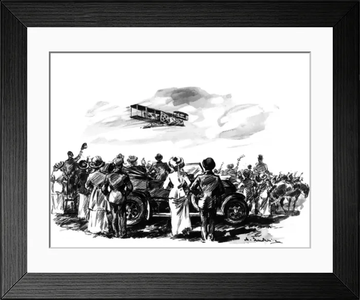 Framed Print : Wright Flight 1909 Framed Print : Wright Flight 1909