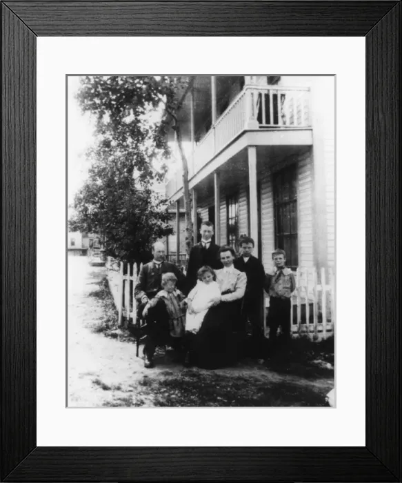 Framed Print : Canadian Pioneer Family Framed Print : Canadian Pioneer Family