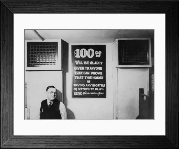 Framed Print : Keno in Reno Framed Print : Keno in Reno