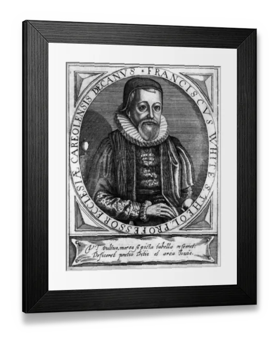 Framed Print : Francis White, Bishop Framed Print : Francis White, Bishop