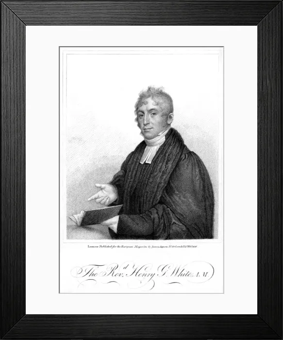 Framed Print : Henry Gostling White Framed Print : Henry Gostling White