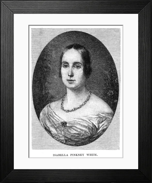 Framed Print : Isabella Pinkney White Framed Print : Isabella Pinkney White