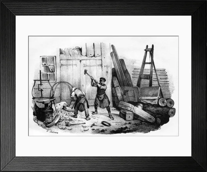 Framed Print : French Wheelwright Framed Print : French Wheelwright