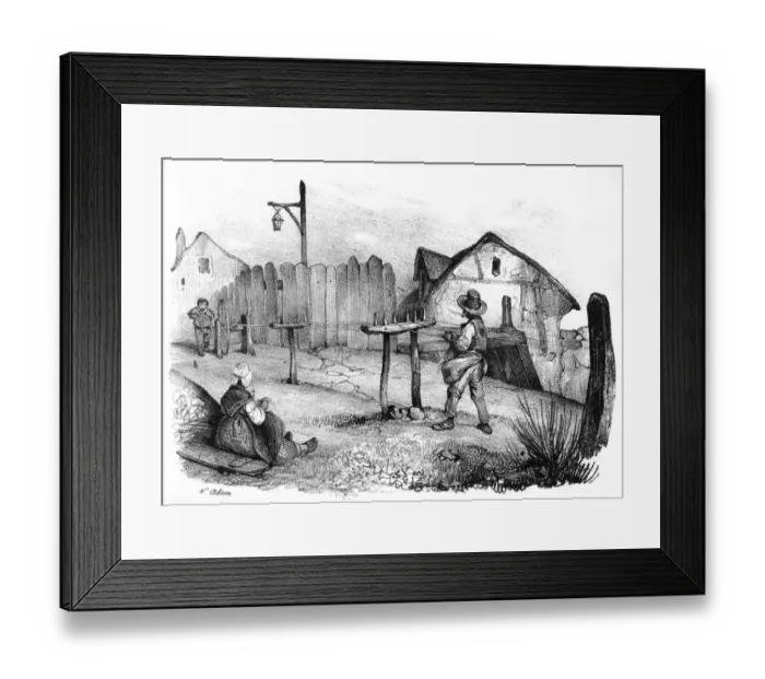 Framed Print : French Rope-Maker Framed Print : French Rope-Maker