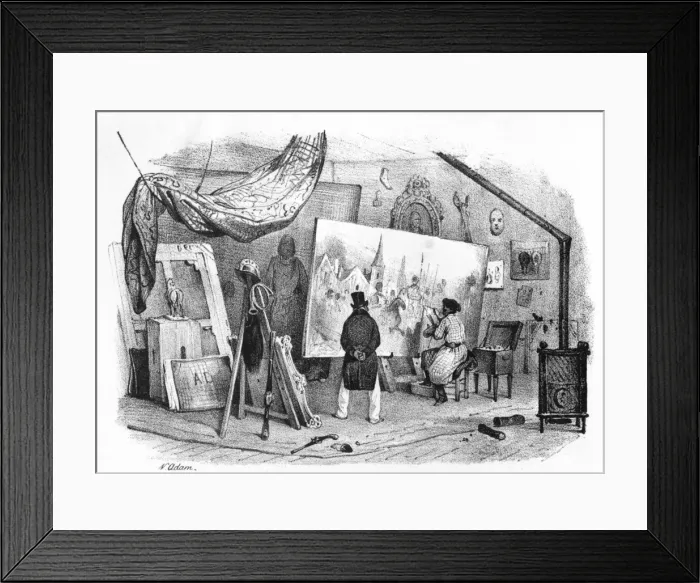 Framed Print : French Painter at Work Framed Print : French Painter at Work