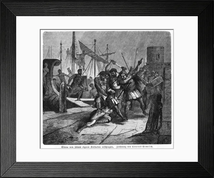 Framed Print : Cinna Assassinated Framed Print : Cinna Assassinated