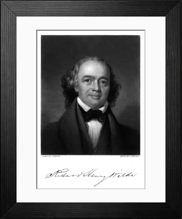 Framed Print : Richard Henry Wilde Framed Print : Richard Henry Wilde