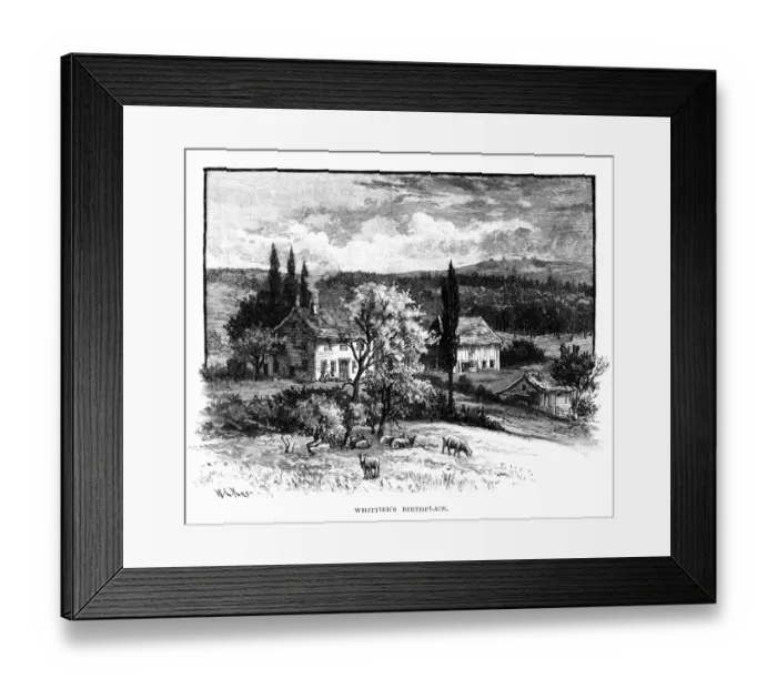 Framed Print : Whittier Birthplace Framed Print : Whittier Birthplace