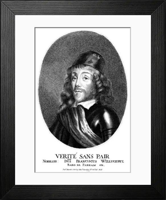 Framed Print : Francis Baron Willoughby Framed Print : Francis Baron Willoughby