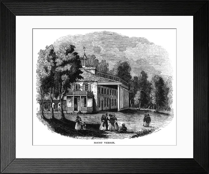 Framed Print : Mt Vernon Garden Framed Print : Mt Vernon Garden