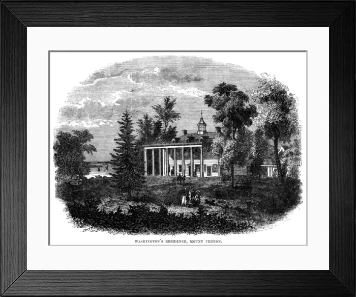 Framed Print : Mt Vernon Garden Framed Print : Mt Vernon Garden