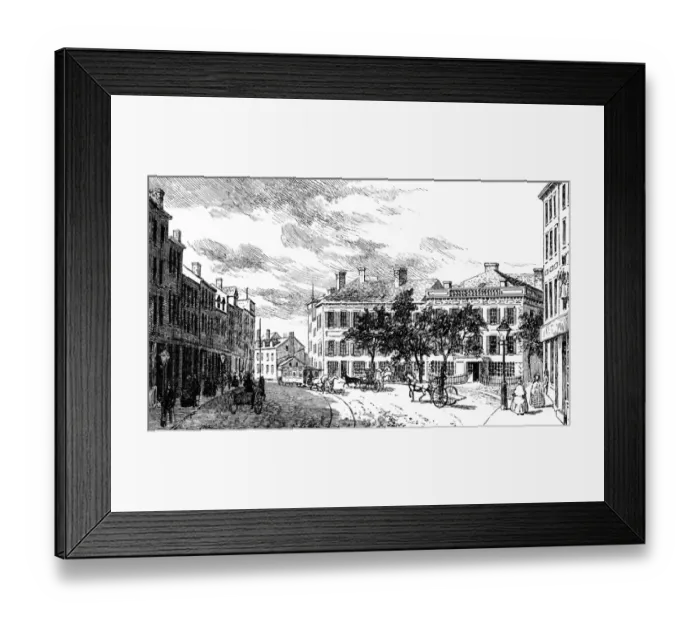 Framed Print : New York home of G. W Framed Print : New York home of G. W
