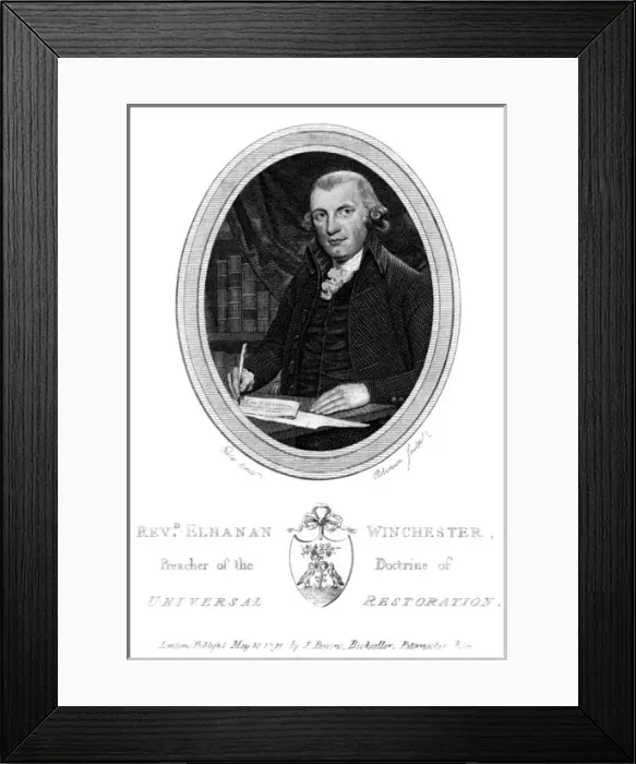 Framed Print : Elhanan Winchester Framed Print : Elhanan Winchester