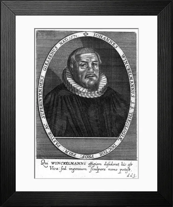 Framed Print : Johannes Winckelmann Framed Print : Johannes Winckelmann