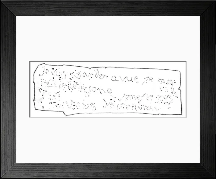 Framed Print : Marie Antoinette Note Framed Print : Marie Antoinette Note