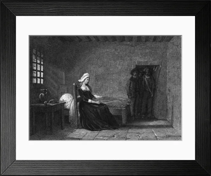 Framed Print : Marie Ant. in Prison Framed Print : Marie Ant. in Prison