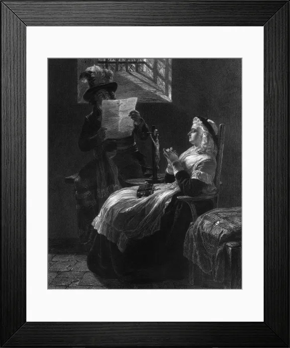Framed Print : Marie Ant. in Prison Framed Print : Marie Ant. in Prison
