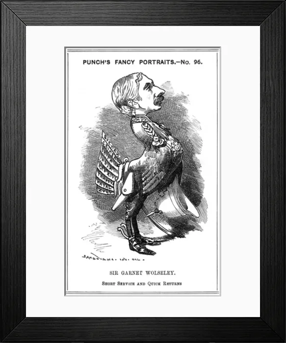 Framed Print : Wolseley Cartoon Framed Print : Wolseley Cartoon