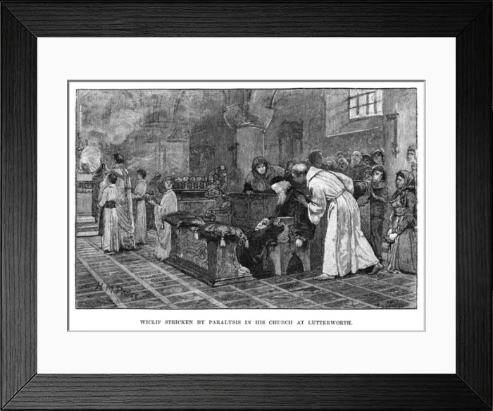Framed Print : Wyclif Paralysed Framed Print : Wyclif Paralysed