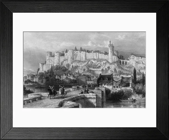 Framed Print : France Chinon Framed Print : France Chinon