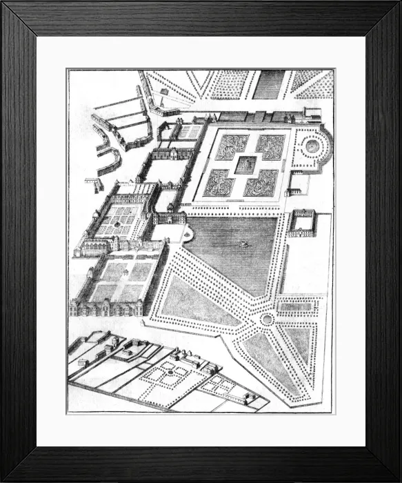 Framed Print : Fontainebleau Aerial Framed Print : Fontainebleau Aerial