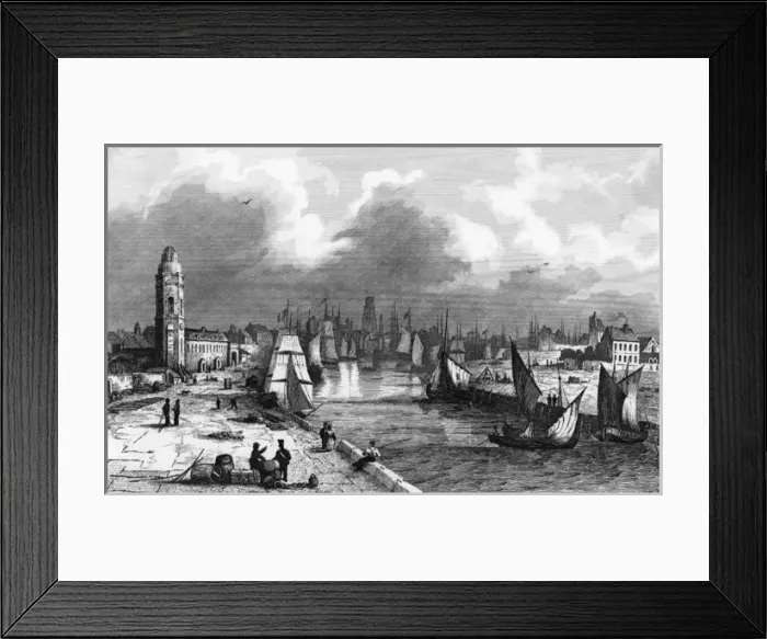 Framed Print : DUNKERQUE. An important Channel port, Dunkerque Framed Print : DUNKERQUE. An important Channel port, Dunkerque