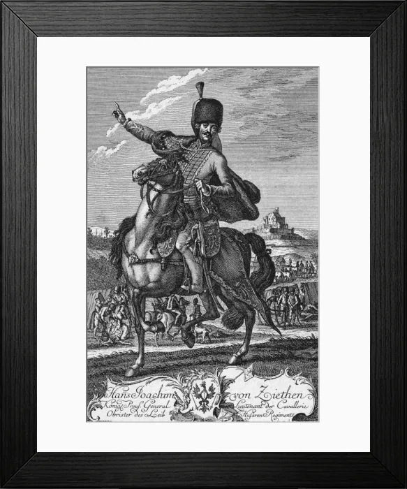 Framed Print : Ziethen on Horseback Framed Print : Ziethen on Horseback