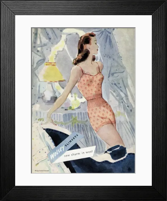 Framed Print : Advert for Wolsey underwear 1947 Framed Print : Advert for Wolsey underwear 1947