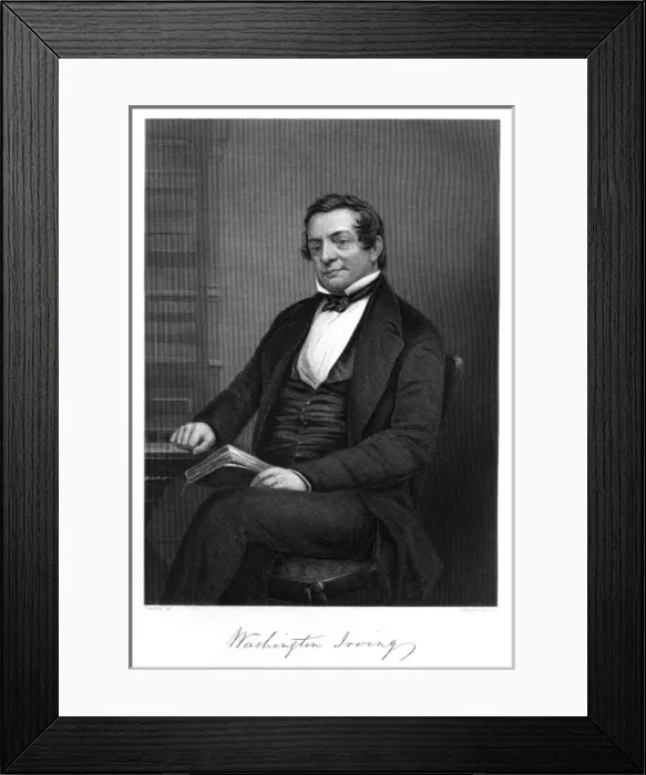 Framed Print : Washington Irving Framed Print : Washington Irving