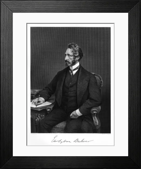 Framed Print : Edward Bulwer Lytton Framed Print : Edward Bulwer Lytton