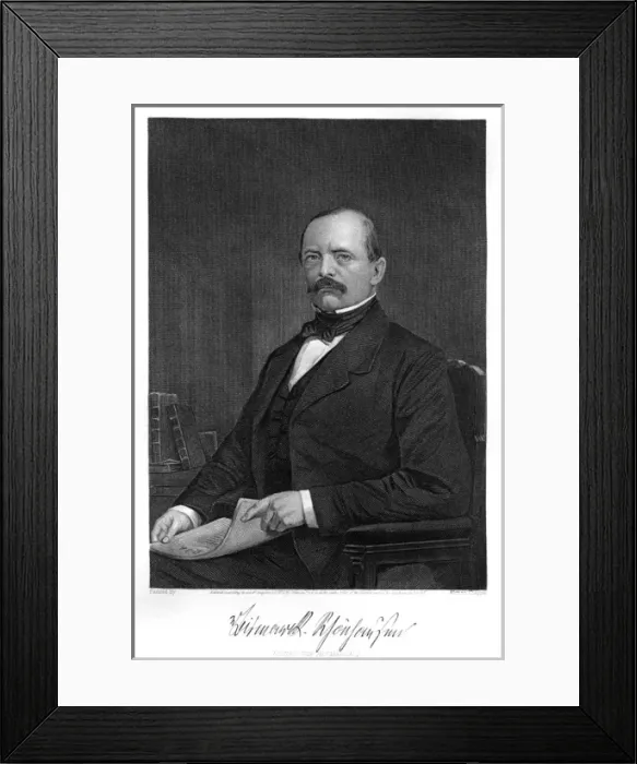 Framed Print : BISMARCK. OTTO EDUARD LEOPOLD graf von BISMARCK German statesman Framed Print : BISMARCK. OTTO EDUARD LEOPOLD graf von BISMARCK German statesman