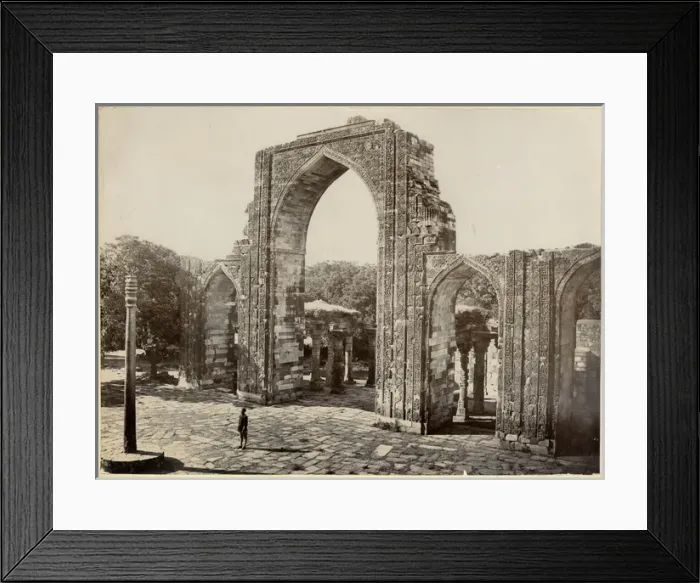 Framed Print : Qutb complex, The Kutab The Great Central Arch, India Framed Print : Qutb complex, The Kutab The Great Central Arch, India