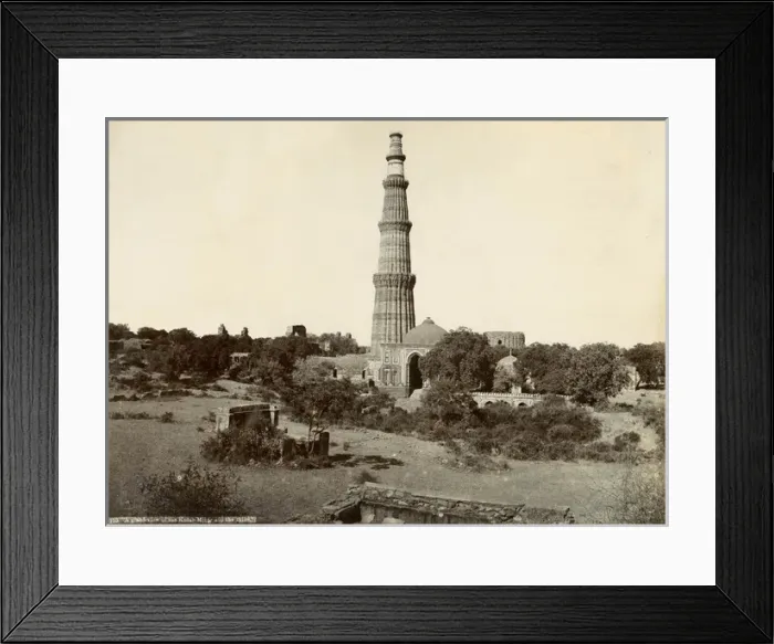 Framed Print : Kutab Minar, and the ruins, India Framed Print : Kutab Minar, and the ruins, India