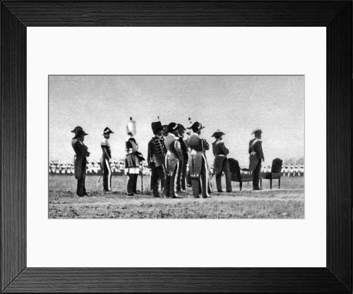Framed Print : Napoleon III and Troops Framed Print : Napoleon III and Troops