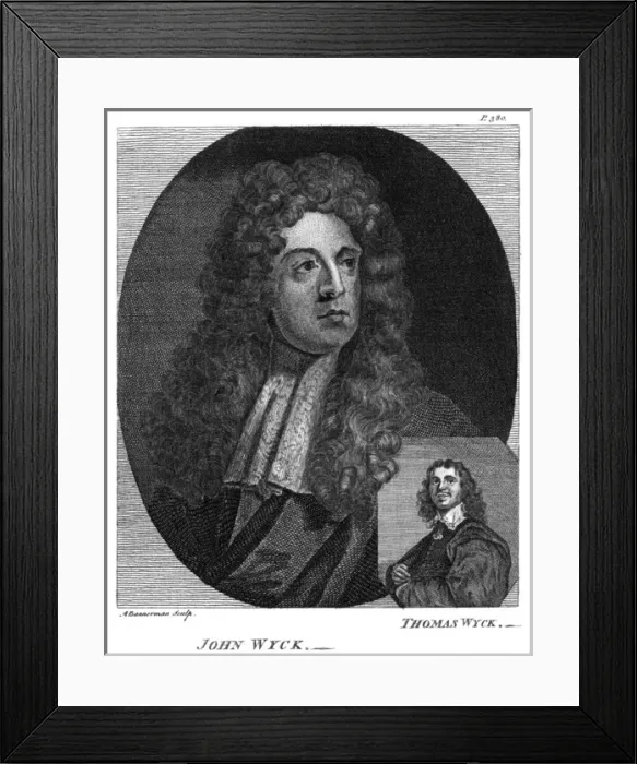 Framed Print : JAN WIJCK. JOHN WIJCK (or Wyck). Dutch artist in England, with his father, THOMAS WIJCK 