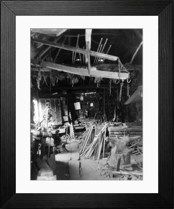Framed Print : Old Smithy Interior Framed Print : Old Smithy Interior