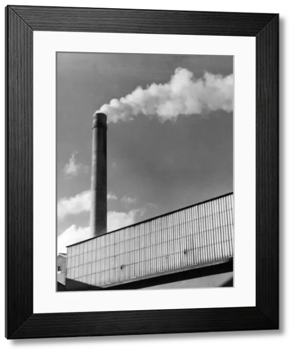 Framed Print : Cement Works Chimney Framed Print : Cement Works Chimney