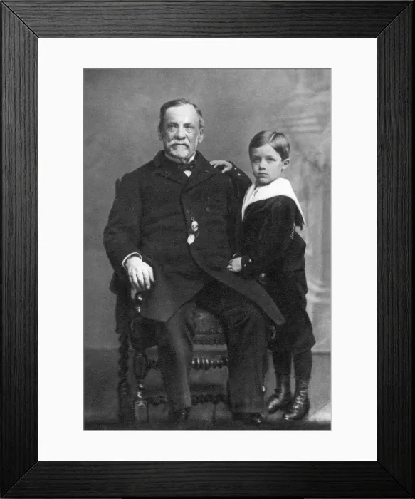 Framed Print : Pasteur and Son Photo Framed Print : Pasteur and Son Photo