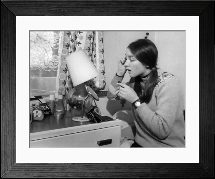 Framed Print : Putting on Make-Up Framed Print : Putting on Make-Up