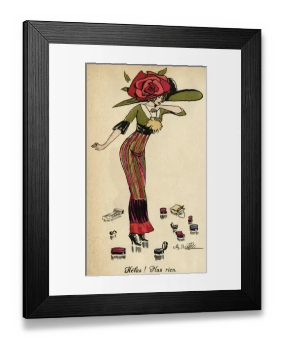 Framed Print : Fashionable Woman 1911 Framed Print : Fashionable Woman 1911