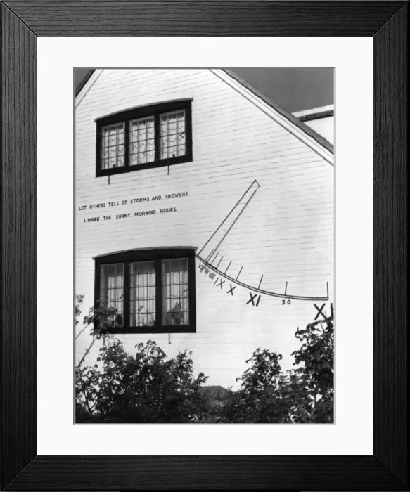 Framed Print : Optimistic Sundial Framed Print : Optimistic Sundial