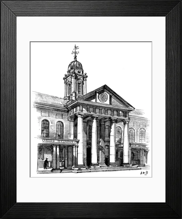 Framed Print : The Portico of the Royal Hospital Chelsea, London, 1888 Framed Print : The Portico of the Royal Hospital Chelsea, London, 1888
