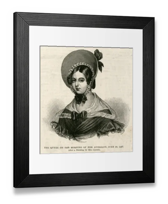 Framed Print : Queen Victoria 1837 Framed Print : Queen Victoria 1837