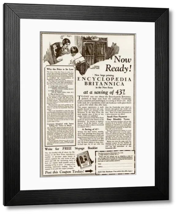 Framed Print : Obtaining Encyclopaedia Britannica books Framed Print : Obtaining Encyclopaedia Britannica books