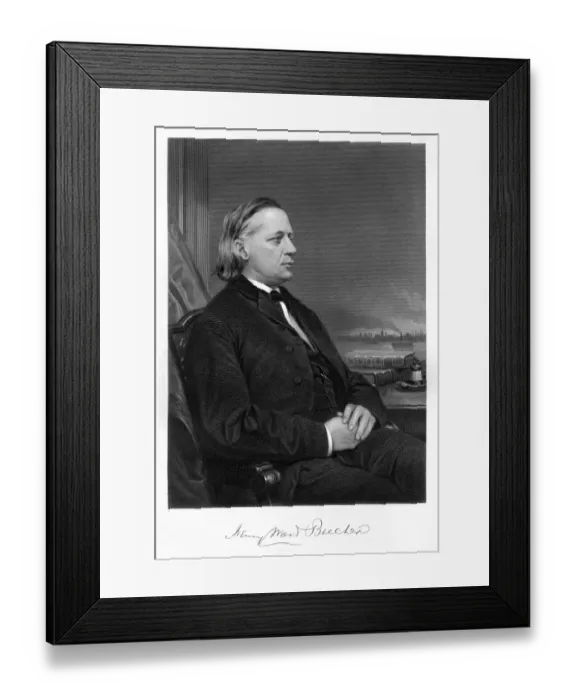 Framed Print : Henry Ward Beecher Framed Print : Henry Ward Beecher