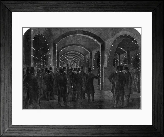 Framed Print : The Underground Reservoir at Crossness, 1865 Framed Print : The Underground Reservoir at Crossness, 1865