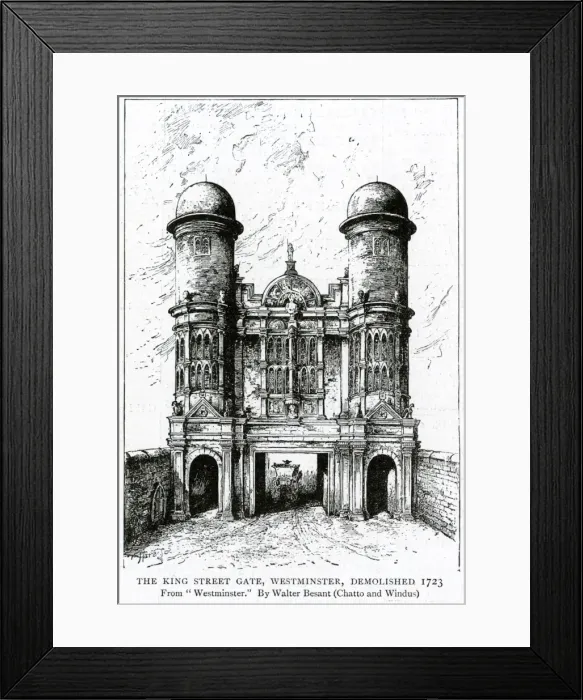 Framed Print : The King Street Gate, Westminster Framed Print : The King Street Gate, Westminster