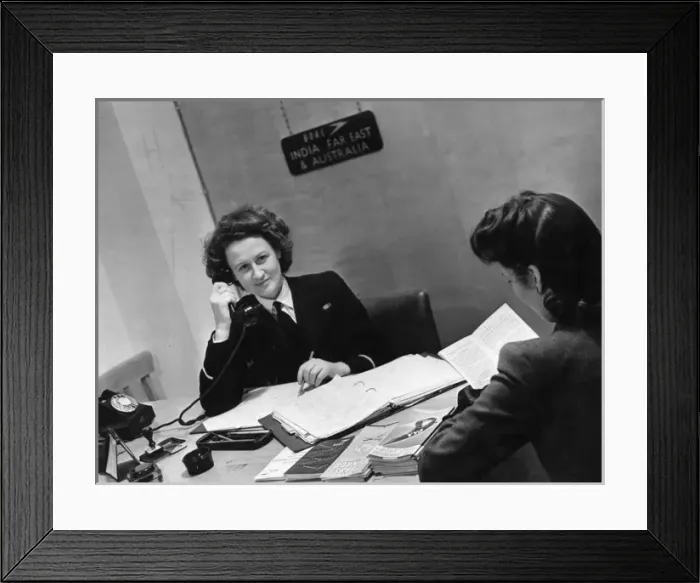 Framed Print : Female Air Traffic Clerk Framed Print : Female Air Traffic Clerk