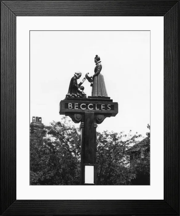 Framed Print : Beccles Sign Framed Print : Beccles Sign