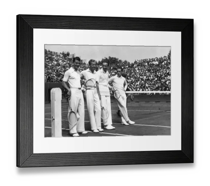 Framed Print : Davis Cup Players Framed Print : Davis Cup Players